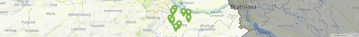 Map view for Pharmacies emergency services nearby Rauchenwarth (Bruck an der Leitha, Niederösterreich)